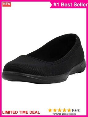 Skechers Go Walk Lite Gem Slip On Walking Shoes Knit Mesh